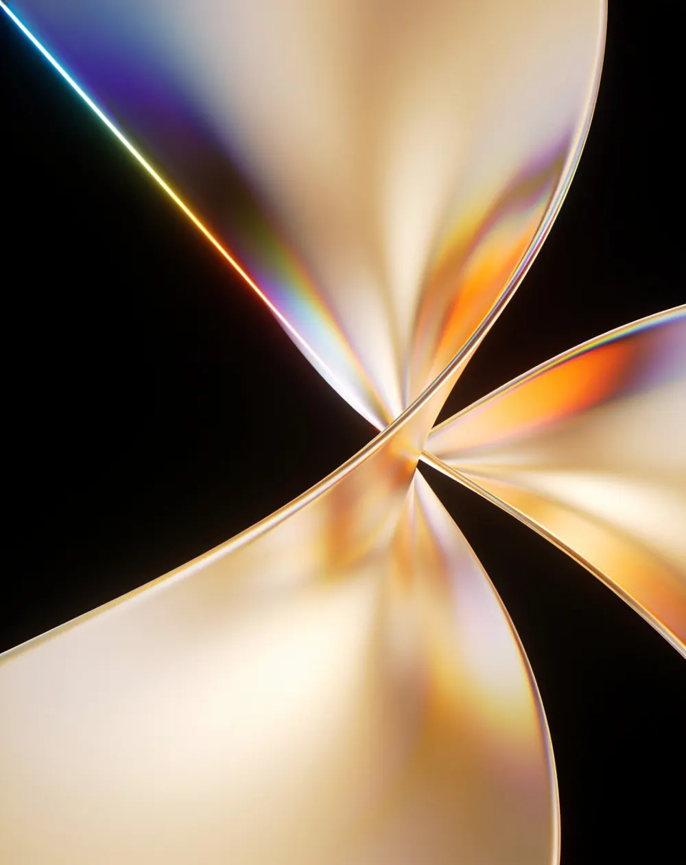 Abstract lichtbeeld bij AI-scan