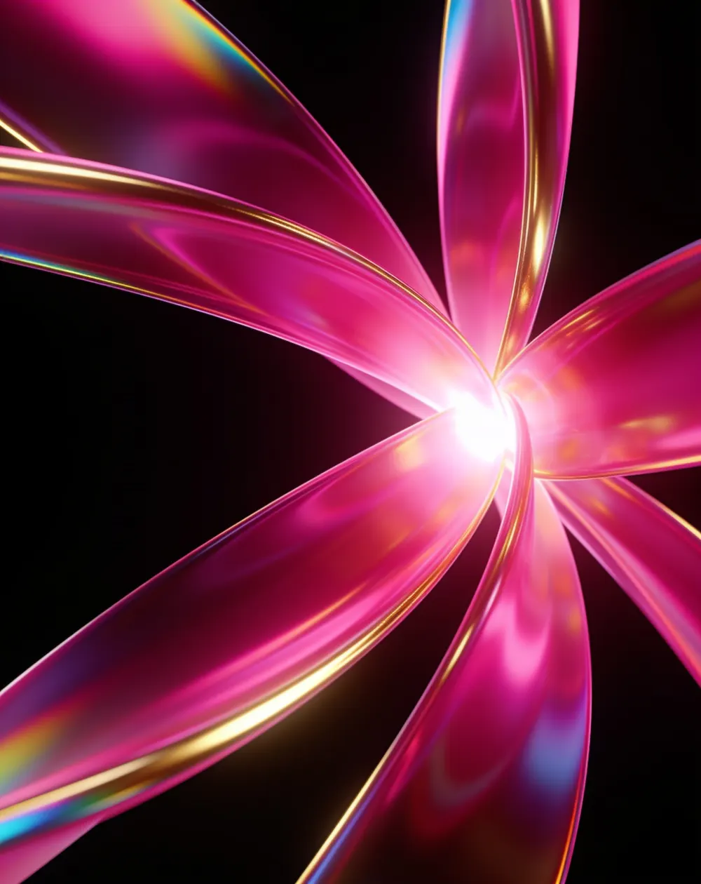 Abstract lichtbeeld bij AI-workshops